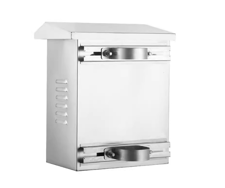 Outdoor battery enclosure side view