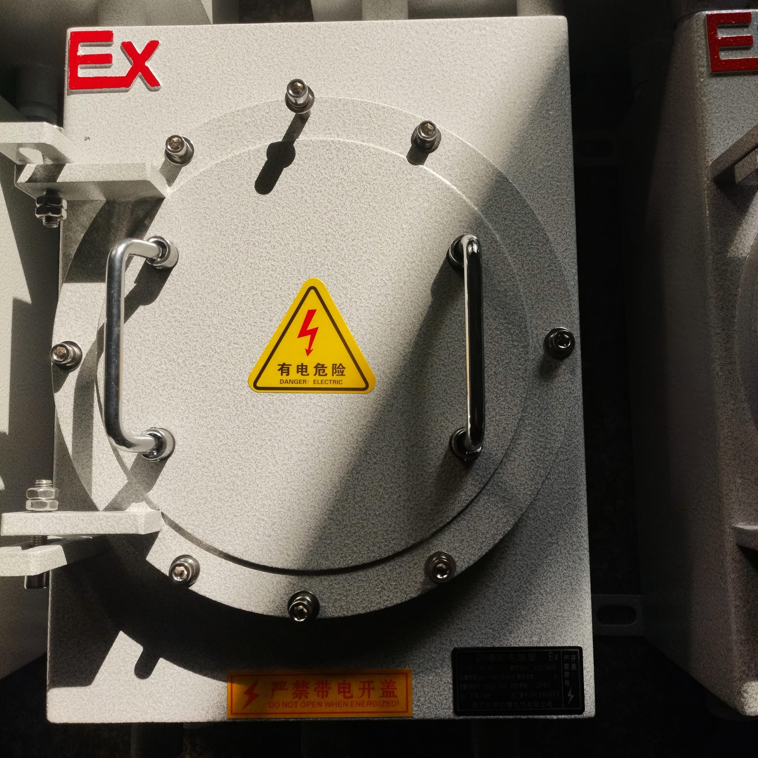 Special enclosure cover detail